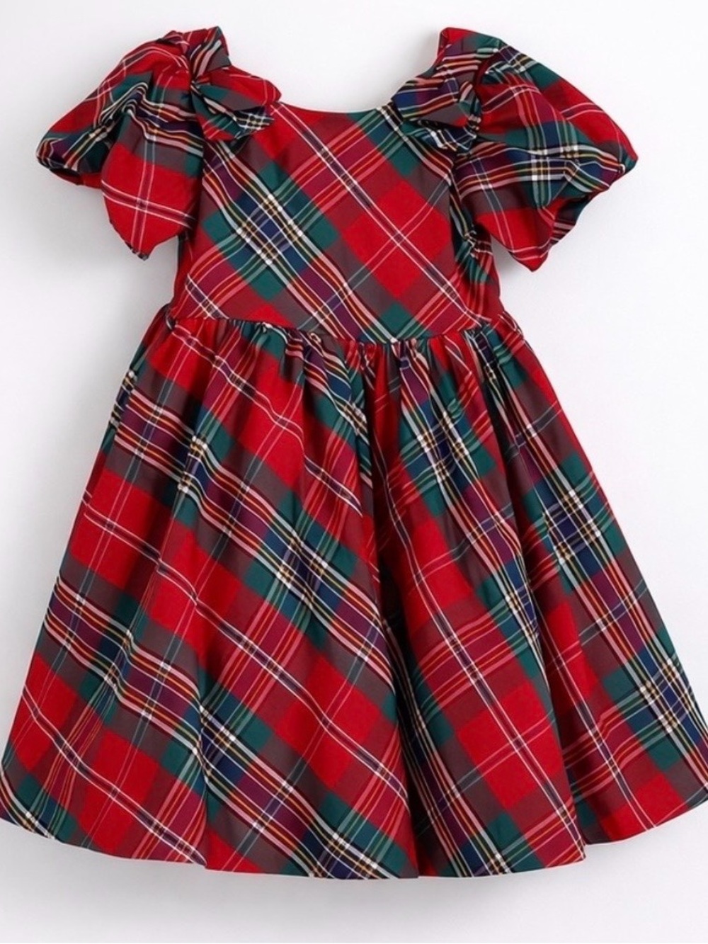 Janie and Jack Red and Plaid/Tartan Dress — 3T NWT